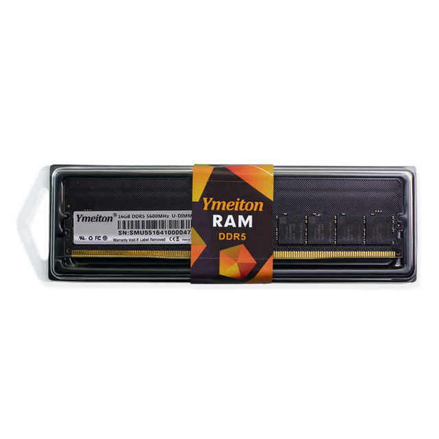 Desktop Computer DDR5 ECC U-DIMM RAM 4800/5200/5600/6000 MHZ 8G 16G 32G Ymeiton OEM High Quality in Stock