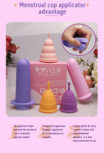 Nouvel <span class=keywords><strong>applicateur</strong></span> de coupe <span class=keywords><strong>menstruelle</strong></span> en silicone – Insert pour coupe <span class=keywords><strong>menstruelle</strong></span> - Product Image 6