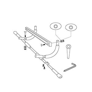 חדר כושר ביתי נייד כושר דלת ברזל מתכווננת דלת ספורט מקורה גוף עמיד סנטר-אפ בר עשוי פלדה - Product Image 5