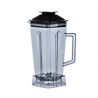 Ensemble de 2 tasses de mixeur en silicone et plastique, étanches et résistantes à la chaleur, pour les machines à lait de soja, slushies et smoothies