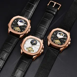 OEM Automatic Gold Hand Filge Automatische Tourbillon Luxu Armband Herren Uhr Uhr