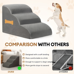 Pet Stairs <b>Dog</b> Ramp Foam Climbing Steps for High <b>Bed</b> <b>Sofa</b> Small <b>Dogs</b> Puppy Non-Slip Wholesale Factory Vendor Bulk - Product Image 5