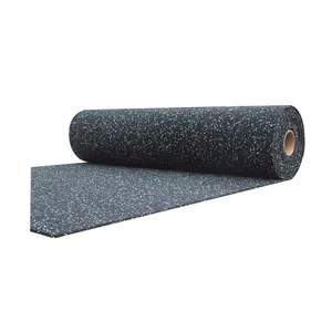 Gym Kamer Waterdichte Hoge Dichtheid Rubber Tegel Gym Rubber Vloer Roll