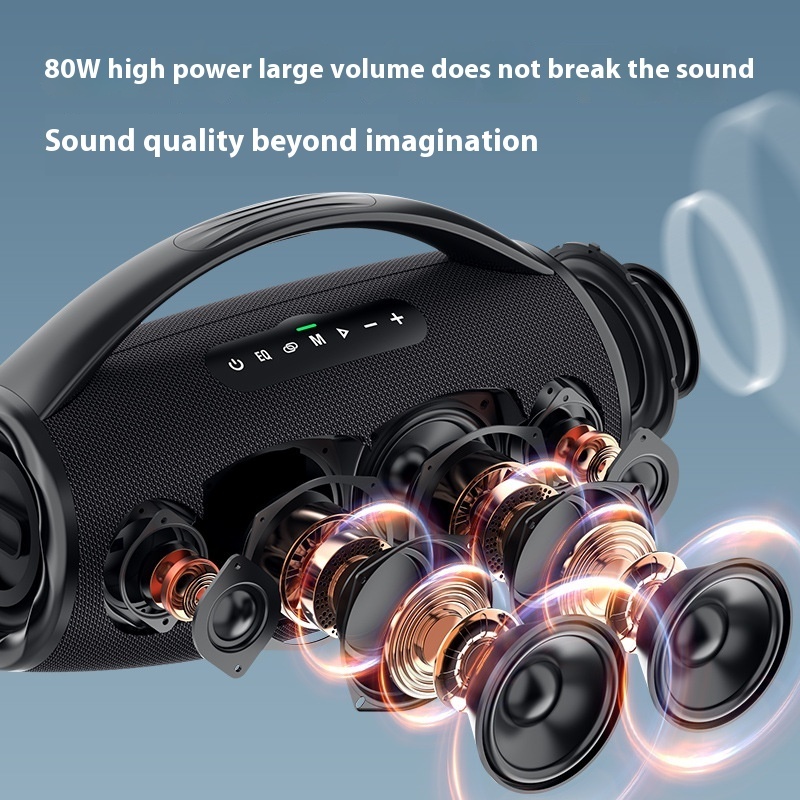 ZEALOT S97 Portable for Bluetooth Wireless Speaker High Power 80W LED Lighting Microphone Square Dance Audio for Outdoor Use · image 2