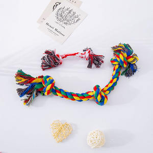 All'ingrosso giocattolo da masticare per animali domestici con trecce e trecce giocattolo universale con nodo auto-intrattenimento per la noia per cani gatti che mordono i denti giocattolo - Product Image 2
