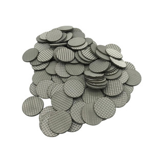 2 5 Um 304 316 paslanmaz çelik tel örgü filtre süzgeç yuvarlak şekil sinterlenmiş filtre diski - Product Image 1