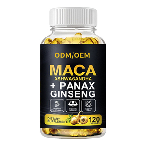 Capsules de nutrition à la maca pour hommes pour la vitalité et le soutien immunitaire - Extrait standardisé Amélioration des performances, aide alimentaire - Product Image 1