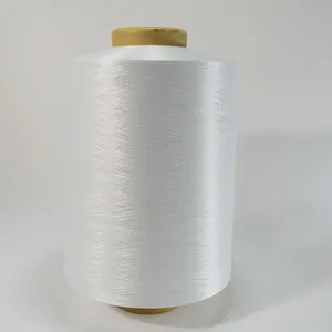 Chất Lượng Cao 150D/48F Bán Xỉn Màu Trắng <span class=keywords><strong>Polyester</strong></span> DTY Sợi Để Đan - Product Image 1