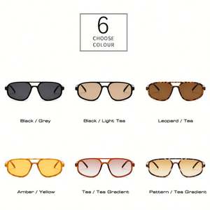 Gafas de Sol de Piloto con Logotipo Personalizado, Diseño Retro de Leopardo, Protección UV400, Doble Puente, Estilo Ojo de Gato para Mujer - Product Image 6