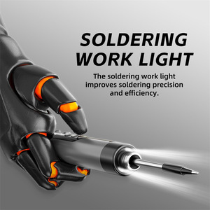 Mini <span class=keywords><strong>fer</strong></span> <span class=keywords><strong>à</strong></span> <span class=keywords><strong>souder</strong></span> de type stylo en alliage d'aluminium rechargeable par USB 5V, chauffage PTC, 260-420°C, portable pour soudure/dessoudure/pyrogravure - Product Image 4