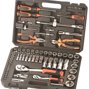 Kit d'outils à main en acier au carbone de 1/2 pouce, 150 pièces, avec coffret de rangement robuste, jeu de clés à douilles, avec support OEM pour la réparation de véhicules et de la maison - Product Image 3