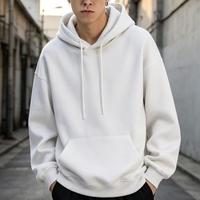En stock – Nouveau sweat à capuche personnalisé avec logo, coupe ample, épais, idéal pour l'hiver