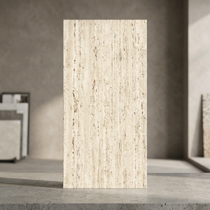 Dalles de sol et de mur en porcelaine pleine masse, effet terrazzo argenté, 600x1200mm, finition brillante - Product Image 2