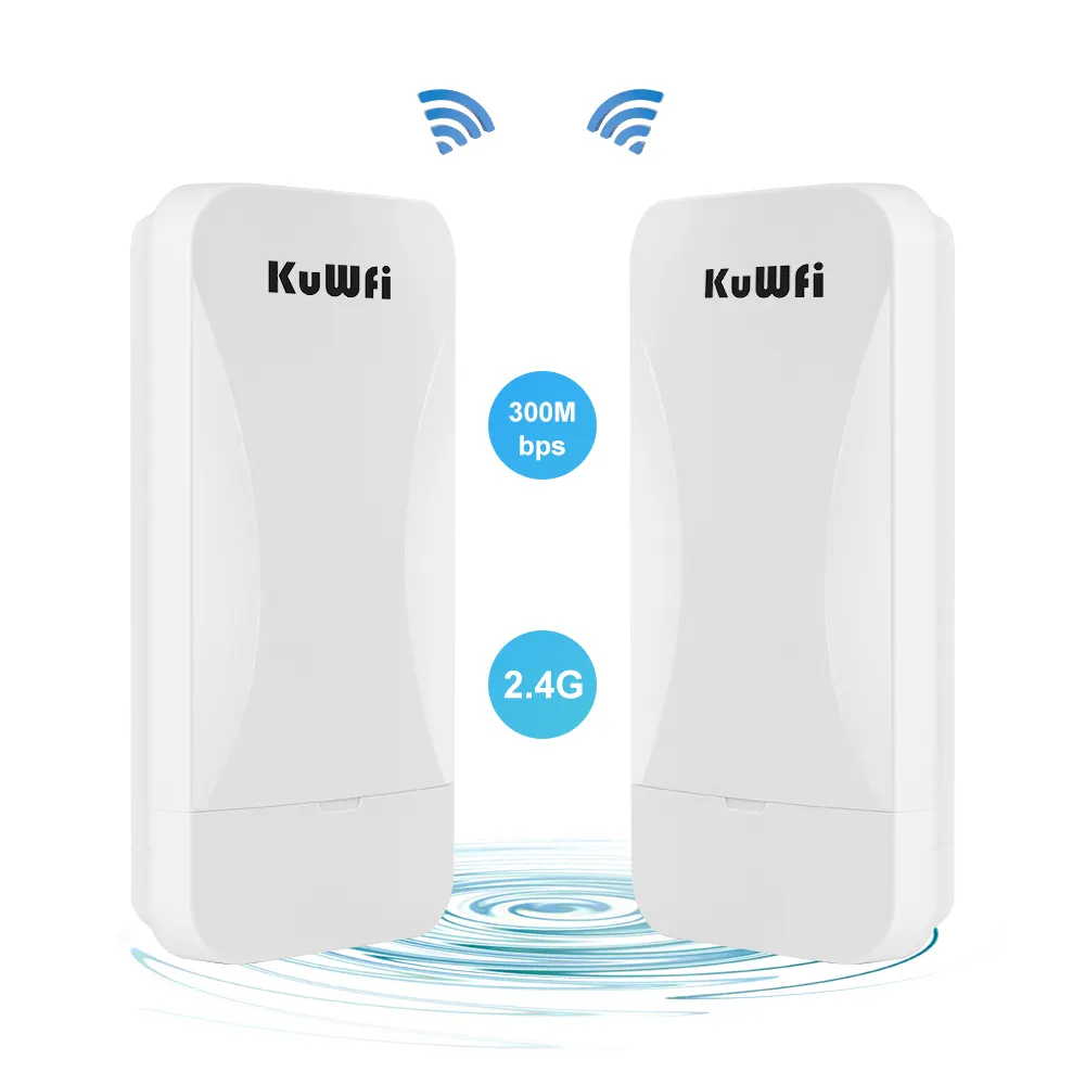 Ponte wifi sem fio impermeável do ponto do cpe do repetidor 2.4G 300Mbps do wifi do longo alcance para exterior