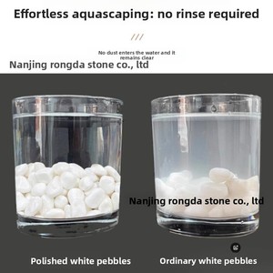 <span class=keywords><strong>Galets</strong></span> blancs naturels pour aménagement paysager, pierres blanches comme de la neige pour pavage de chemins et potage de plantes succulentes d'intérieur, vente en gros - Product Image 4