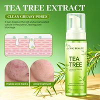 CHIC BEAUTE Nettoyant Visage Moussant à l'Arbre à Thé 200ml – Contrôle du Sébum, Anti-Acné, Éclaircissant, Acides Aminés