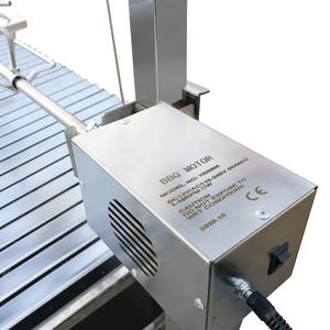 Parrilla <span class=keywords><strong>Argentina</strong></span> Moderna de Carbón Vegetal con Asador, Carro de Acero Inoxidable, Parrilla para Exteriores - Product Image 3