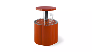 Automatic Lift Luxury Round Mini <b>Bar</b> with Glass Shelf & Function for Home Party High-tech Wine <b>Cabinet</b> Furniture 1036 Luxury - Product Image 3