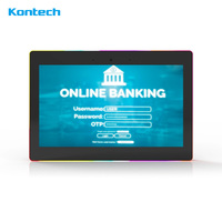 10.1 inç kapasitif dokunmatik Panel Android RK3288 10 ''renkli ışık POE duvar montaj Tablet PC ile ekran