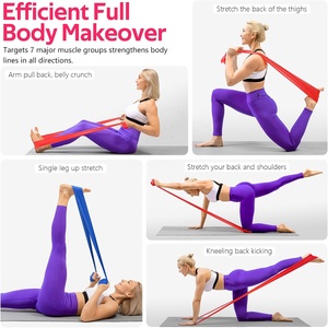 Antrenman için Düz Direnç Bantları, Fizik Tedavi, Esneme, İyileşme, Pilates, Rehabilitasyon, Güç Antrenmanı için Egzersiz Bantları - Product Image 6