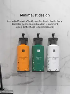 2024 Wandmontage minimalistisches selbstklebendes Absaugduschgel-Badezimmerregal Regal über Toilette