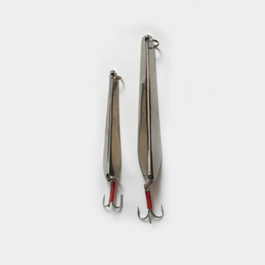 Leurre dur en acier inoxydable, type cuillère, avec hameçons triples pour la pêche - Product Image 1