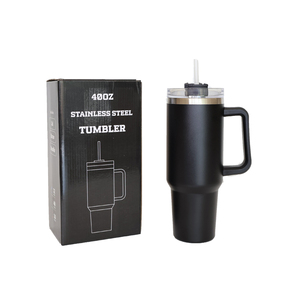 USA Warehouse RTS 40oz Custom Logo 304 Stainless Steel Insulated Travel Tumbler Handle All Accessories American Style Stocked - Product Image 4
