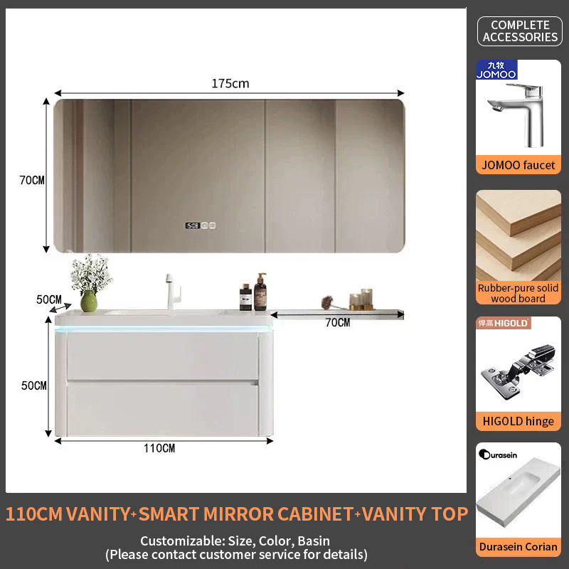 110Durasein Integrated Basin + Smart Mirror Cabinet