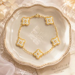 <span class=keywords><strong>Bracelet</strong></span> fleur à cinq pétales entièrement serti <span class=keywords><strong>de</strong></span> diamants français, incrusté <span class=keywords><strong>de</strong></span> zircon, style luxe léger, <span class=keywords><strong>bracelet</strong></span> fleur haut <span class=keywords><strong>de</strong></span> gamme - Product Image 2
