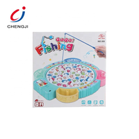 Mainan Pancing Anak-Anak Chengji Berkualitas Tinggi Harga Murah, Mainan Pancing Elektrik Baru dengan Musik dan Rotasi