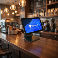 POS-терминал MJ-T1 15,6 дюйма с сенсорным экраном Windows, настольный кассовый аппарат для кафе, ресторанов, фастфуда и магазинов на вынос