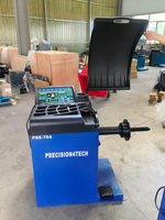 Balanceadora de Neumáticos 220V, Máquina Balanceadora de Ruedas Automática, Equipo de Balanceo de Neumáticos para Taller de Servicio de Automóviles