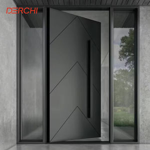 Portes <span class=keywords><strong>d</strong></span>'<span class=keywords><strong>Entrée</strong></span> Résidentielles Robustes Personnalisées Anti-Ouragan en Aluminium pour Villa - Product Image 1