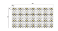 Panneau LED flexible 24V 288 LED/unité, 480*240mm, module découpable, rétroéclairage pour comptoir de cuisine, certifié CE, 6000K