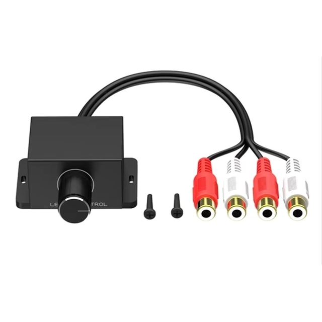 ZYSY Volume Regulator Car Amplifier Bass RCA Gain Level Potentiometer Universal Audio Remote Control