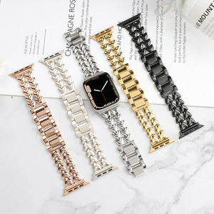 Metal Love Heart Watch Pulsera para Apple Watch ultra 49mm Band <span class=keywords><strong>Iwatch</strong></span> Mujer Correa Serie <span class=keywords><strong>8</strong></span> 41mm - Product Image 3