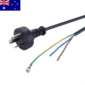 Cable <span class=keywords><strong>de</strong></span> enchufe <span class=keywords><strong>de</strong></span> alimentación australiano <span class=keywords><strong>de</strong></span> 3 pines 3x1.5mm2 Cable eléctrico aprobado por SAA para computadoras Cables abiertos Tipo <span class=keywords><strong>de</strong></span> extremo macho 'AS' Hembra 'IEC' - Product Image 6