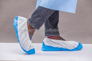 Copriscarpe in plastica monouso monouso in tessuto Non tessuto chirurgico impermeabile antiscivolo in PP CPE - Product Image 4