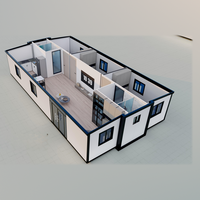 Maison conteneur extensible de 40 pieds, villa modulaire préfabriquée, maison mobile de luxe pour complexe hôtelier en bord de lac, glamping et vie en hôtel