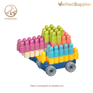 Nouveaux inserts en plastique de grande taille développent des jouets éducatifs intelligents cadeau fusée balle blocs de construction bricolage jouets d'assemblage - Product Image 3