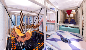 Attrezzatura per Giochi Morbidi al Coperto Percorso a Ostacoli Sicuro Zona Interattiva per Bambini con Sfide di Arrampicata ed Equilibrio per Parchi Giochi Commerciali - Product Image 3