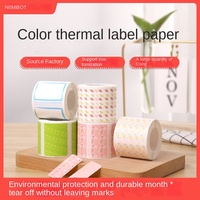 Jingchen B21/B1/B3S Papel de impresión térmica de color lindo Máquina de etiquetas adhesivas de tres pruebas Adhesivo acrílico para enmascarar