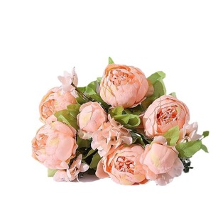 Ramo de Peonías Artificiales de Seda Hechas a Mano de Alta Calidad al por Mayor, 13 Cabezas, para Bodas, San Valentín, Año Nuevo - Product Image 5