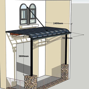 Impermeabile esterno <span class=keywords><strong>in</strong></span> alluminio terrazza baldacchino/terrazza copertura del tetto <span class=keywords><strong>per</strong></span> veranda - Product Image 4
