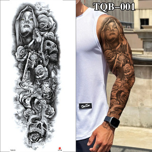 Vente en gros Autocollants pour tatouage temporaire à bras entier Fashion Beast Design Imperméable à l'eau <span class=keywords><strong>et</strong></span> à <span class=keywords><strong>la</strong></span> sueur par les fabricants - Product Image 3