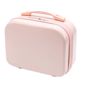Valise de Maquillage Portable Mini Rigide 14 Pouces Durable avec Fermeture Éclair pour Femmes, Idéale pour le Voyage, Rangement de Cosmétiques, Couleur et Logo Personnalisables en Gros