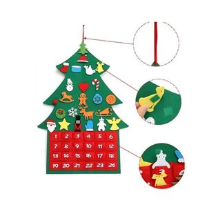 Calendrier de l'Avent de Noël à suspendre, décorations murales, calendrier en feutre personnalisé pour enfants, vente chaude - Product Image 3
