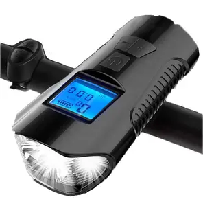 Wasserdichte Stoppuhr & LED Fahrrad Licht & Fahrrad Horn Licht Tachometer Fahrrad Scheinwerfer Rücklicht Passend für Mountain Road Bike
