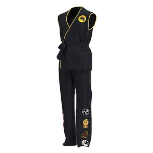 Tenue d'arts martiaux de qualité supérieure, figurine d'<span class=keywords><strong>action</strong></span> pour Halloween, hommes, vente en gros à bas prix, uniforme <span class=keywords><strong>Cobra</strong></span> Kai noir, uniforme de karaté - Product Image 4