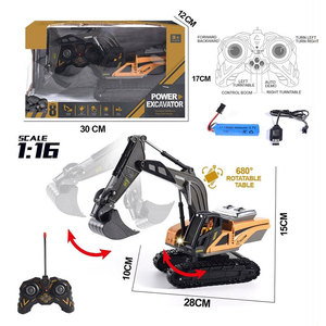 Coche de Control Remoto LK Toys 1/16, Coche de Aleación para Niños, Modelo 680 °   Camión Excavador <span class=keywords><strong>RC</strong></span> con Rotación, Juguetes y Pasatiempos para Niños, Regalo - Product Image 3